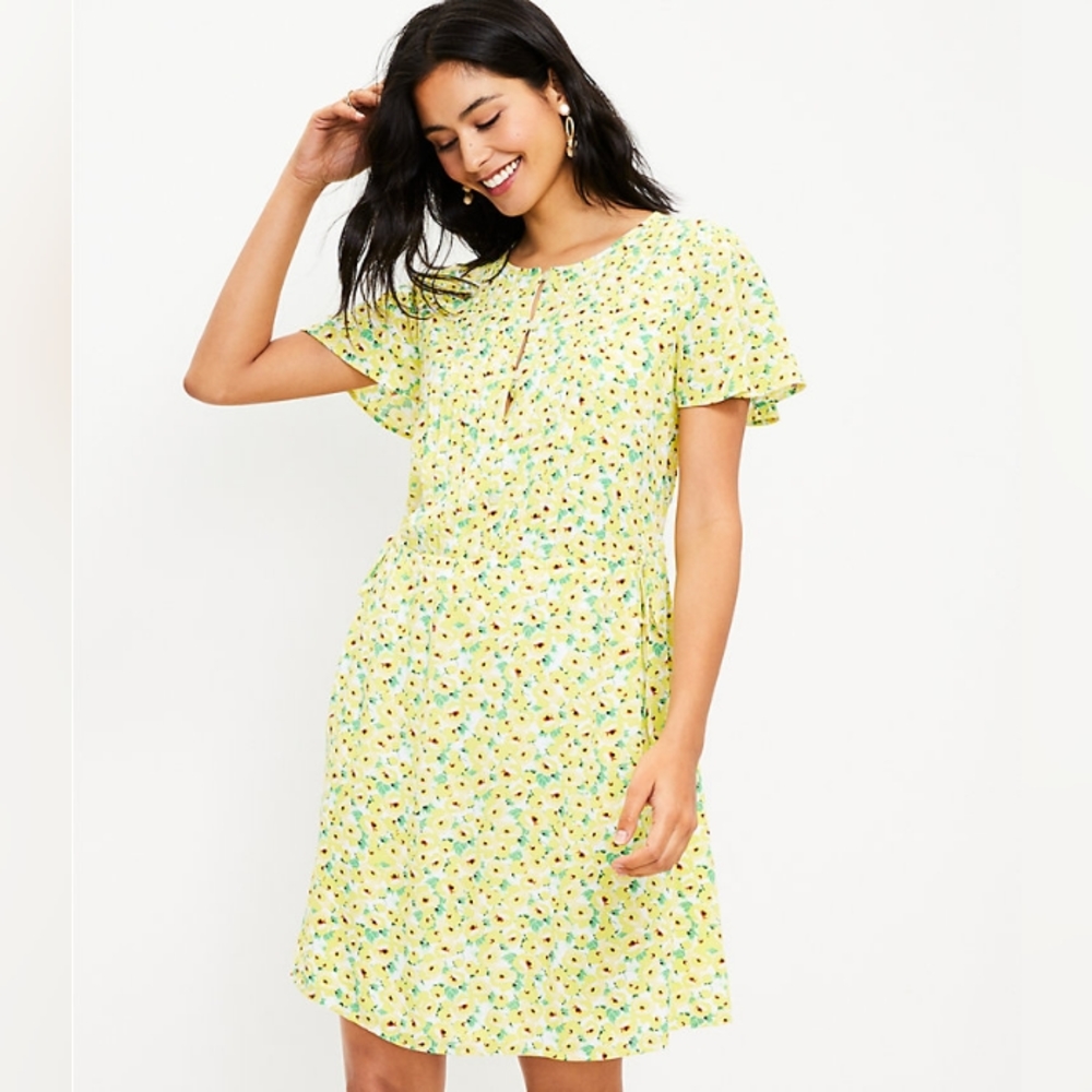 NEW LOFT floral mini dress.